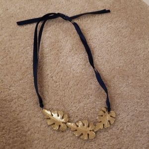Francesca's Gold Leaf Necklace